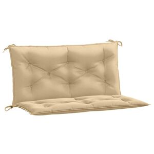 vidaXL Cuscini Panca Giardino 2pz Beige M&eacute;lange 100x50x7cm Tessuto