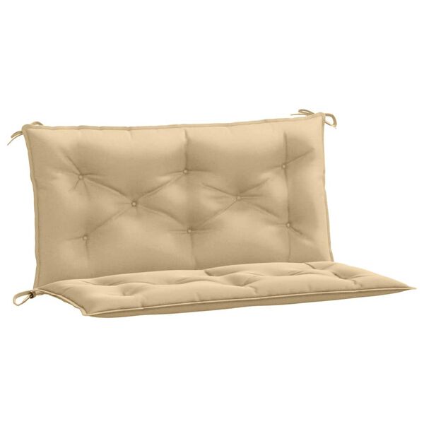 vidaXL Cuscini Panca Giardino 2pz Beige Mélange 100x50x7cm Tessuto