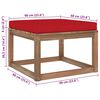 vidaXL Set Salotto Giardino Pallet Cuscini 3 pz Legno Pino Impregnato