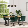 vidaXL Sedie da Pranzo 4 pz Verde Scuro in Velluto
