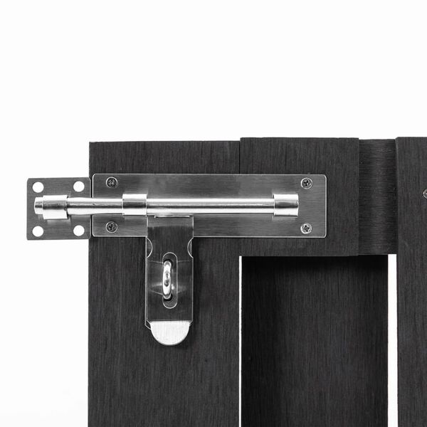 vidaXL Cancello da Giardino in WPC 100x60 cm Grigio