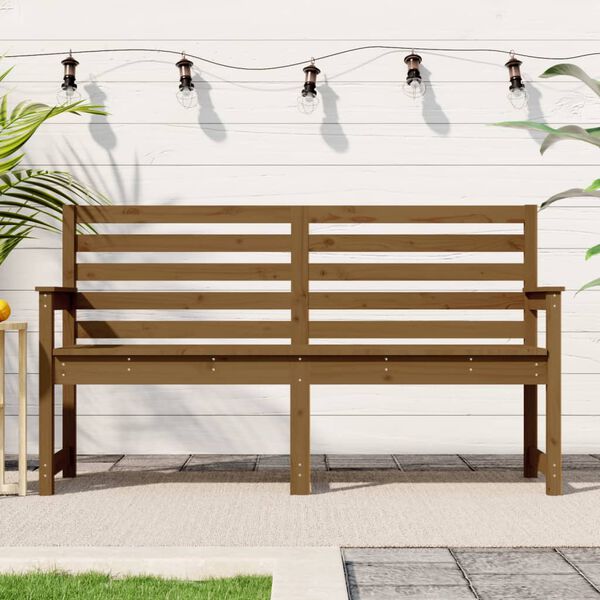 vidaXL Panca da Giardino Ambra 159,5x48x91,5 cm Legno Massello di Pino