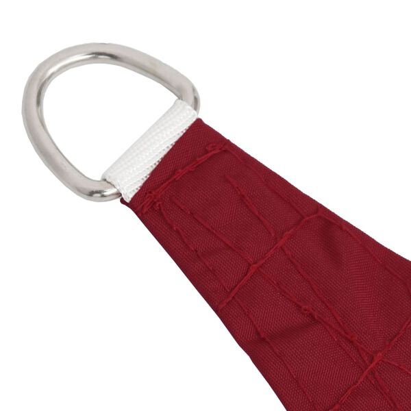 vidaXL Parasole a Vela in Tela Oxford Quadrato 4,5x4,5 m Rosso