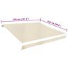 vidaXL Tendone Parasole in Tela Crema 3,5x2,5 m