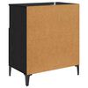 vidaXL Sideboards 2 pcs Rovere Nero 60 x 35 x 70 cm Legno multistrato