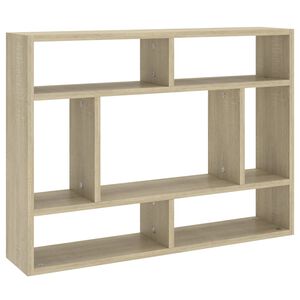 vidaXL Scaffale a Parete Rovere Sonoma 75x16x55 cm Legno Multistrato