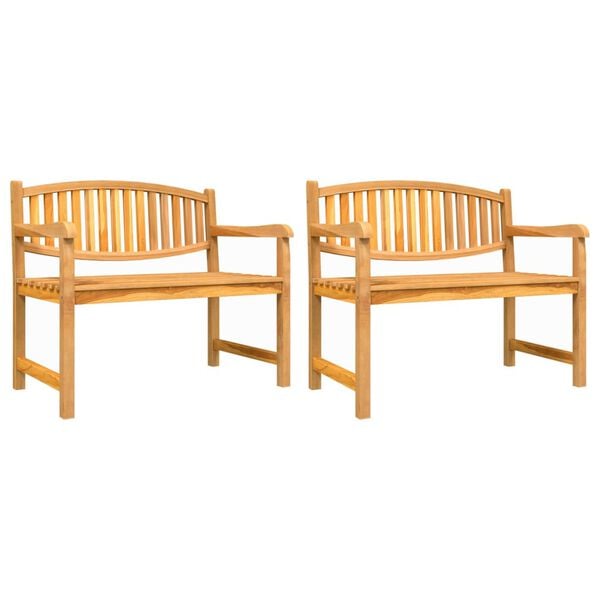 vidaXL Set da Pranzo per Giardino 3 pz in Legno Massello di Teak