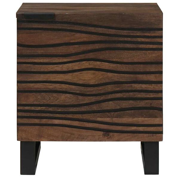 vidaXL Armadio da Notte Noce 40 x 33 x 46 cm Legno massello di acacia