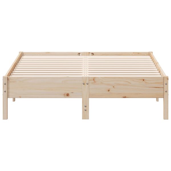 vidaXL Letto senza Materasso 135x190 cm in Legno Massello di Pino