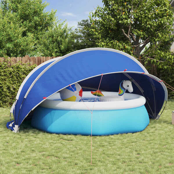 vidaXL Dome Piscina Verde 430 x 430 x 210 cm