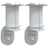 vidaXL Applique per Esterno con Sensore 2 pz Argento in Acciaio Inox