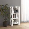 vidaXL Libreria/Divisorio Bianco 60x35x125 cm Legno Massello