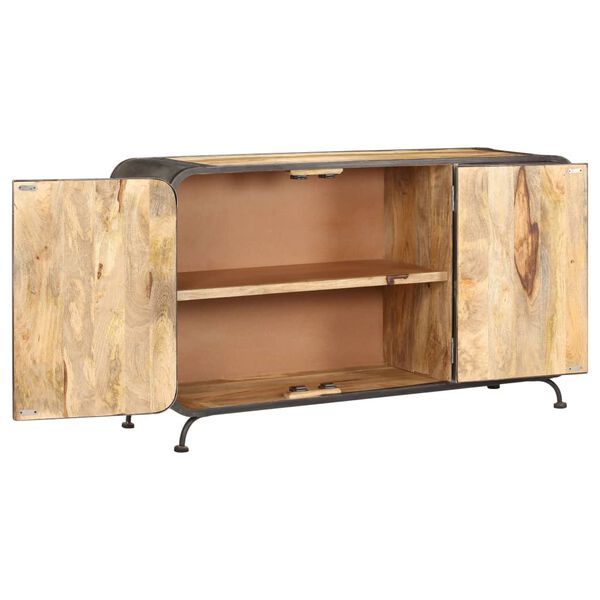 vidaXL Credenza 140x40x80 cm Legno Massello di Mango