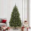 vidaXL Albero di Natale artificiale Verde 210 cm PVC e Metallo
