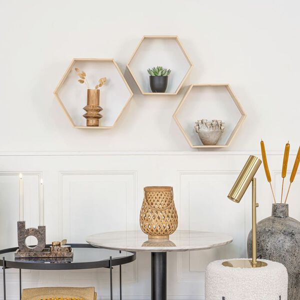 House Nordic Ripiani 3 pz Eva Bianco e Naturale