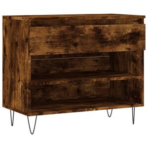 vidaXL Scarpiera Rovere Fumo 70x36x60 cm in Legno Multistrato
