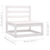 vidaXL Set Divani da Giardino 4 pz con Cuscini Legno Massello Pino