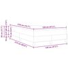 vidaXL Letto a molle con materasso Grigio chiaro 120 x 210 cm Tessuto