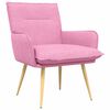 vidaXL Poltrona Rosa Tessuto