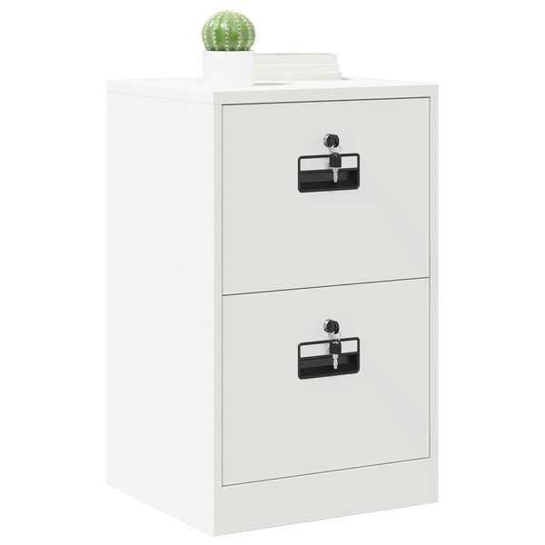 vidaXL Armadio per File con cassetto Bianco 44 x 50 x 106.5 cm