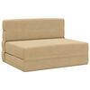 vidaXL Divano Letto Pieghevole Verde Grigio 70 x 72 x 60 cm Tessuto