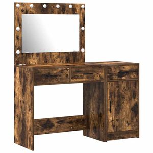 vidaXL Tavolo da Trucco con cassetto 2 pcs Marrone Legno multistrato
