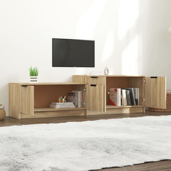 vidaXL Mobile Porta TV Rovere Sonoma 158,5x36x45 cm Legno Multistrato