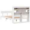 vidaXL Letto Libreria senza Materasso Bianco 135x190 cm Legno di Pino