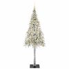 vidaXL Albero di Natale con 300 LED Bianco 210 cm PE e Acciaio
