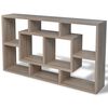 vidaXL Espositore da Parete Pensile 8 Scomparti Color Rovere