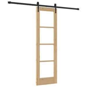 vidaXL Porta scorrevole ORKDAL Naturale 61 x 198,5 cm