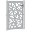 vidaXL Cancello da giardino 100x150 cm in acciaio corten design leggero