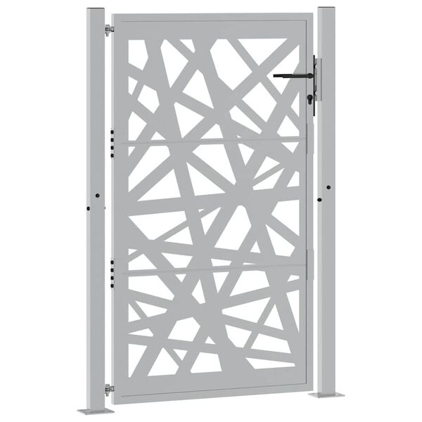 vidaXL Cancello da giardino 100x150 cm in acciaio corten design leggero