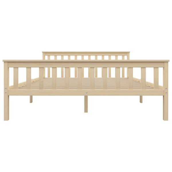 vidaXL Giroletto con 4 Cassetti in Legno Massello di Pino 160x200cm