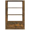 vidaXL Credenza Rovere Fumo 80x30x119,5 cm in Legno Multistrato