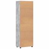 vidaXL Credenza con lo scaffale FLORIN Grigio cemento 60 x 35 x 182 cm