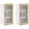 vidaXL Pannello lavastoviglie Kalmar 2 pz Rovere Sonoma