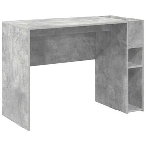 vidaXL Scrivania Grigio cemento 109 x 50 x 78 cm Legno multistrato
