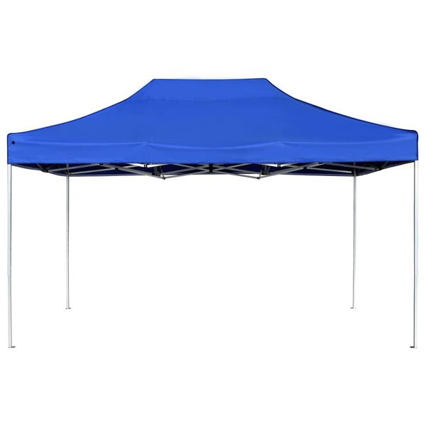 vidaXL Gazebo Professionale Pieghevole Alluminio 4,5x3 m Blu