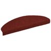 vidaXL Tappetini per scale autoadesivi 30 pz 65x21x4 cm Bordeaux Rosso Semicircolari Grandi