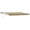 vidaXL Tenda retrattile manuale con LED 5 x 3 m
