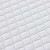 vidaXL Topper per materasso Bianco 80 x 200 cm Tessuto Jacquard