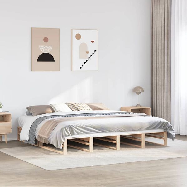 vidaXL Letto senza Materasso 180x200 cm in Legno Massello di Pino