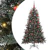 vidaXL Albero di Natale artificiale con 150 LED Verde 150 cm