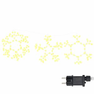 vidaXL Fiocco di Neve di Natale 252 LED Bianco caldo 44,5 x 38 cm PVC