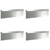 vidaXL Recinto per lumache 4 pz 100 x 3,5 x 25 cm Acciaio zincato