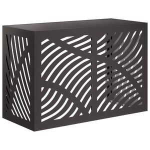 vidaXL Copertura per condizionatore d'aria Nero 90 x 40 x 60 cm