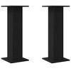 vidaXL Supporti per Altoparlanti 2 pcs Rovere Nero 30 x 30 x 80 cm
