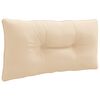 vidaXL Cuscino per schienale PUTTEN 100% Poliestere Crema