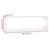 vidaXL Mensole Parete Cubo 2 Rovere Fumo 80x15x26,5 Legno Multistrato